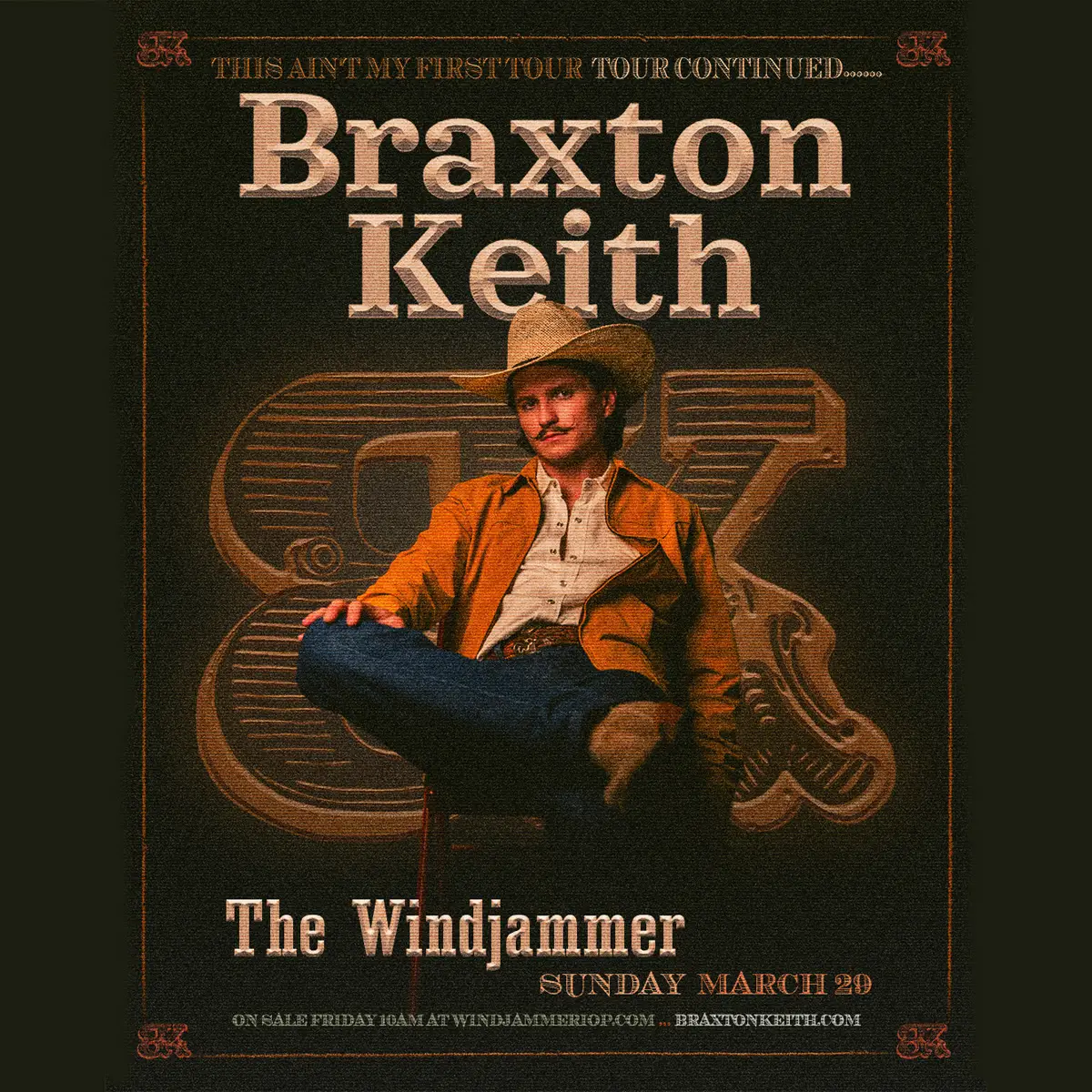 Braxton Keith tour poster — 2026